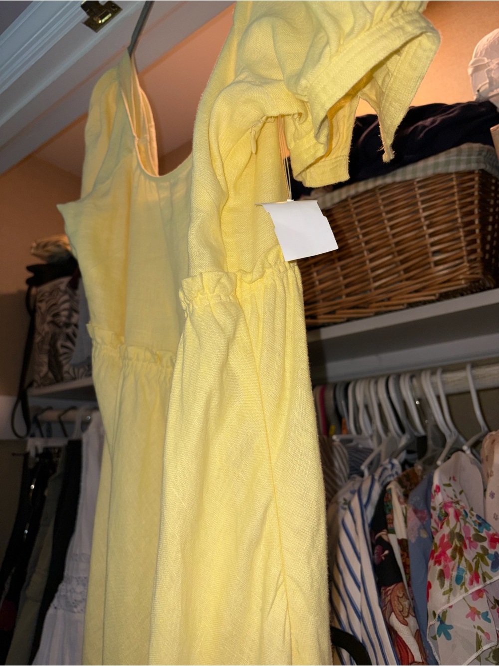 Ralph Lauren Yellow Puff Sleeve Maxi Dress - Picture 6 of 7